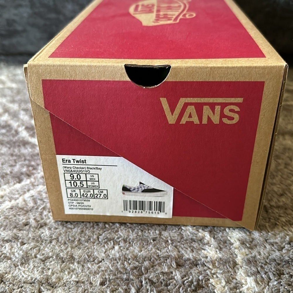 NWT Vans Era Twist Warp Checkered Board Shoes - Picture 5 of 5